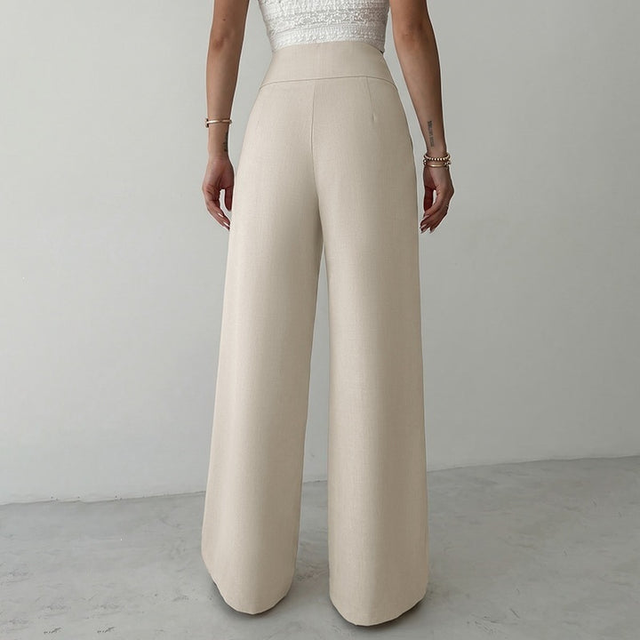 Damen Elegante High-Waist Palazzo-Hose Echo Archiv