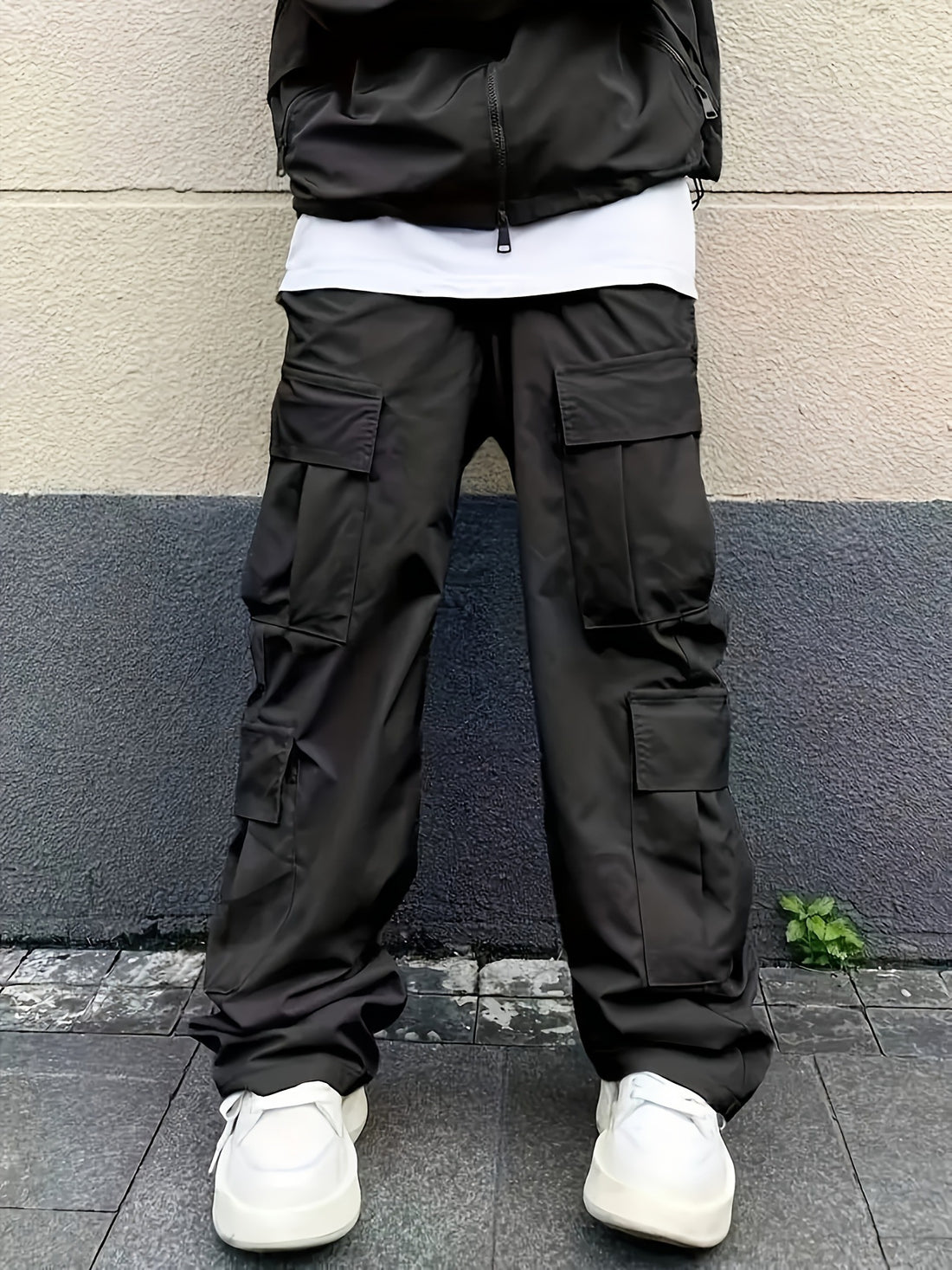 Herren funktionale Cargo-Hose mit vielseitigen Taschen und elastischem Bund – Bravaro