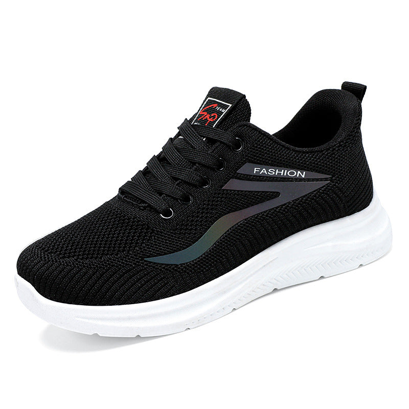 Damen nan ultraleichter Strick-Fitness-Sneaker mit nahtlosem Atmungsnetz, stoßdämpfender EVA-Wabenlaufsohle und verstärkter Zehenkappe Echo Archiv