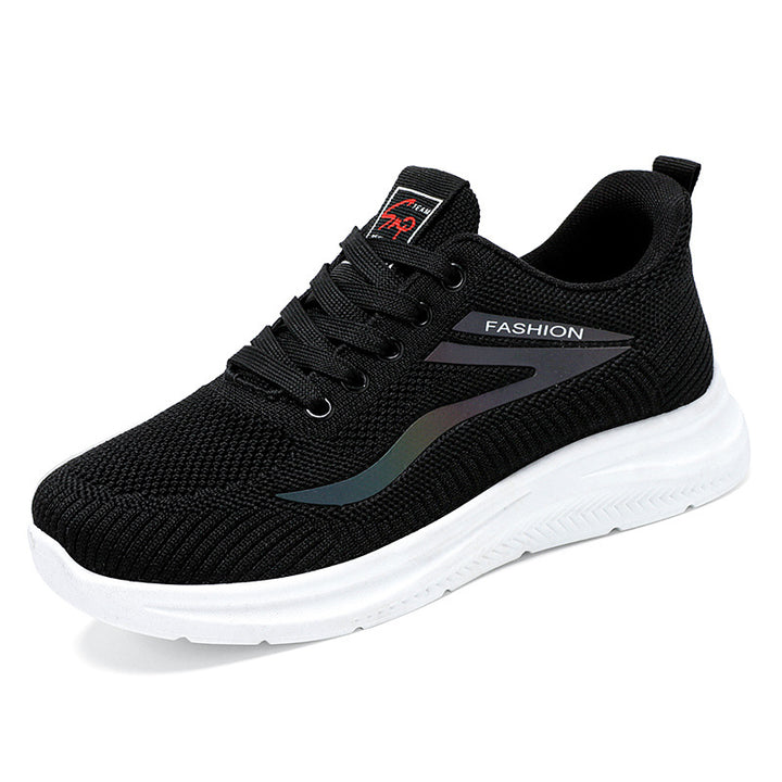 Damen nan ultraleichter Strick-Fitness-Sneaker mit nahtlosem Atmungsnetz, stoßdämpfender EVA-Wabenlaufsohle und verstärkter Zehenkappe Echo Archiv
