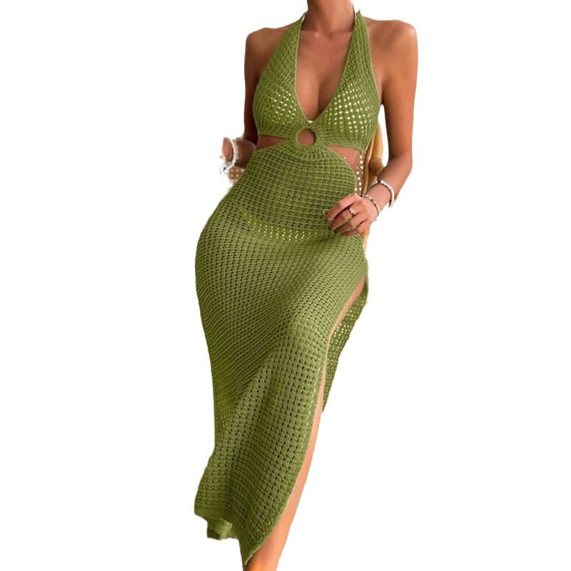 Damen elegantes Häkelkleid mit tiefem Ausschnitt Echo Archiv