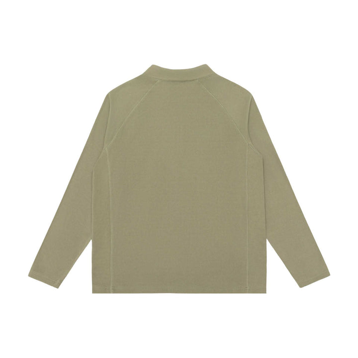 Unisex Halbzip-Sweatshirt mit Troyerkragen und Raglannähten Echoarchiv