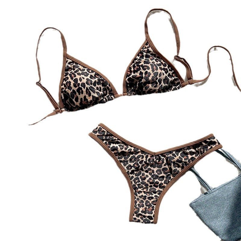 Damen Triangel-Bikini mit exotischem Print und verstellbaren Trägern Echo Archiv