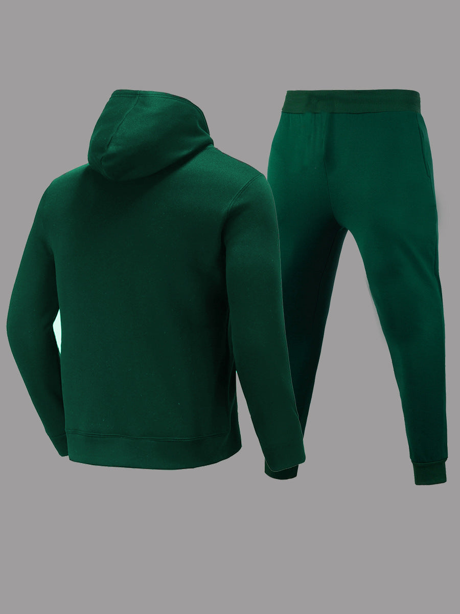 Herren Kapuzenpullover und Jogginghose Set mit auffälligem Grafikdruck Echoarchiv