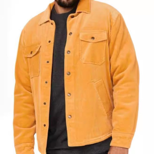 Herren Cordjacke mit praktischen Pattentaschen und weich gefüttertem Innenfutter Echoarchiv
