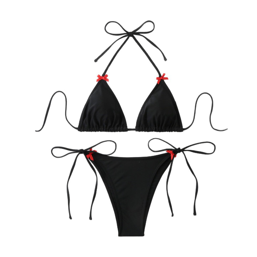 Damen Triangel-Bikini-Set mit verspielten Rüschendetails Echo Archiv