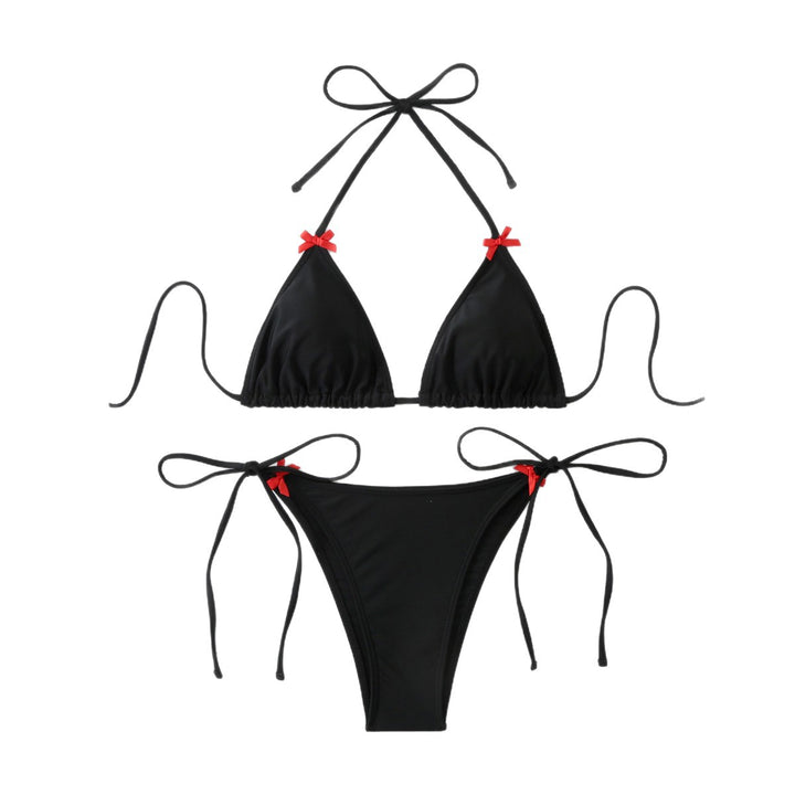 Damen Triangel-Bikini-Set mit verspielten Rüschendetails Echo Archiv
