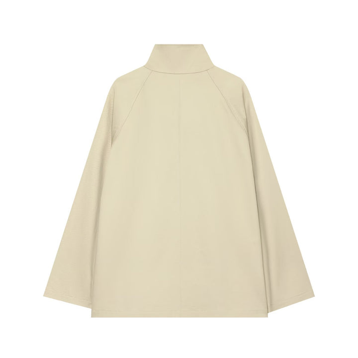 Damen Kurze A‑Linien Übergangsjacke mit hohem Stehkragen und Raglanärmeln Echo Archiv