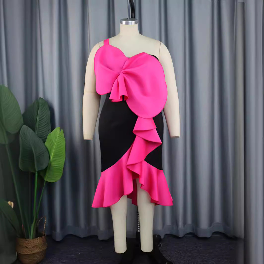Damen Geschmeidiges Cocktailkleid mit dekorativer Schleifenapplikation Echo Archiv