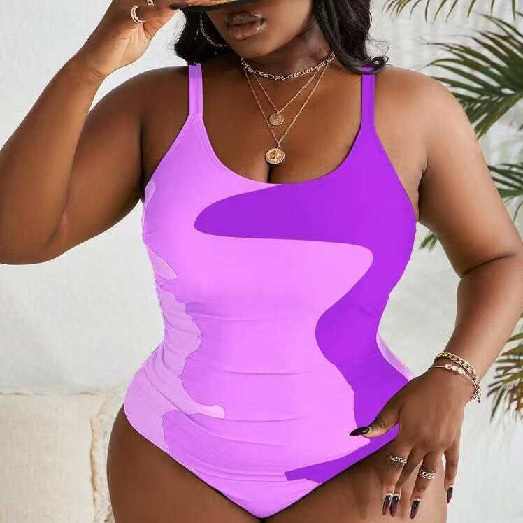 Damen Einteiler Badeanzug mit modernem Camouflage-Design Echo Archiv