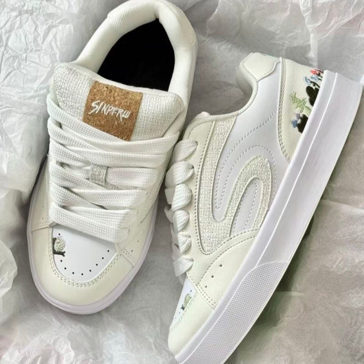 Damen Sportliche Sneakers mit tierischen Motiven und atmungsaktiver Oberflächenstruktur Echo Archiv