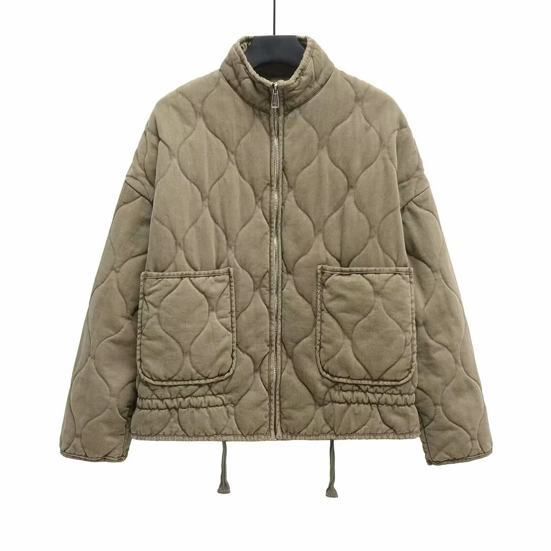 Damen Steppjacke mit Stehkragen, Kissensteppung und Tunnelzug Echo Archiv