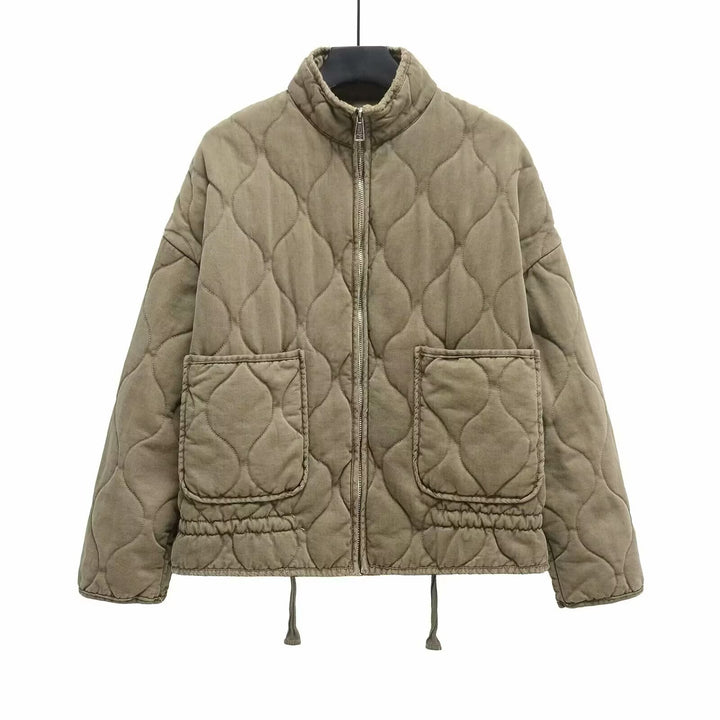 Damen Steppjacke mit Stehkragen, Kissensteppung und Tunnelzug Echo Archiv