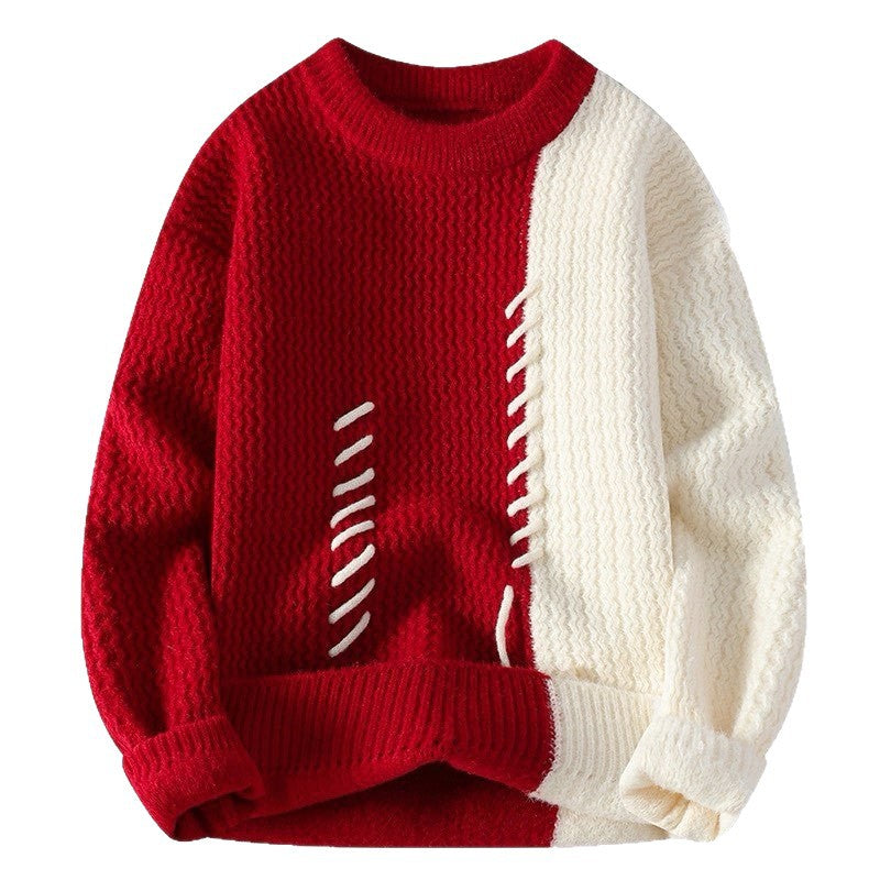 Unisex nan strukturierter Oversize-Strickpullover mit Zopfmuster und dekorativer Steppnaht Echo Archiv