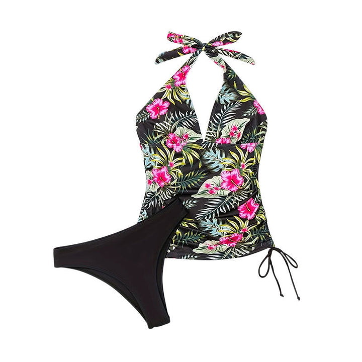 Damen Tankini-Set mit floralem Oberteil und klassischem Slip Echo Archiv