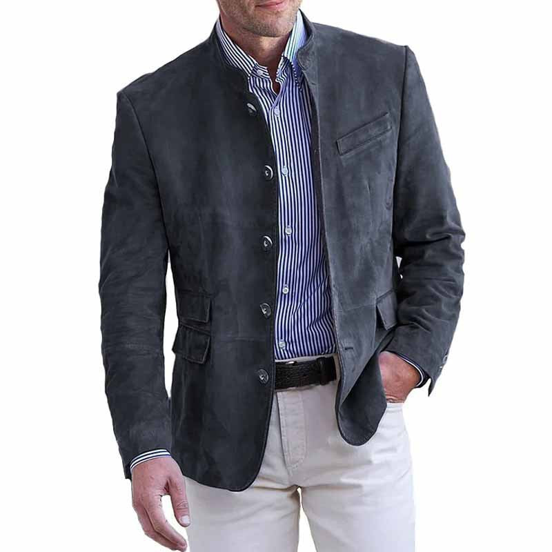 Herren elegante Wildlederjacke Echoarchiv