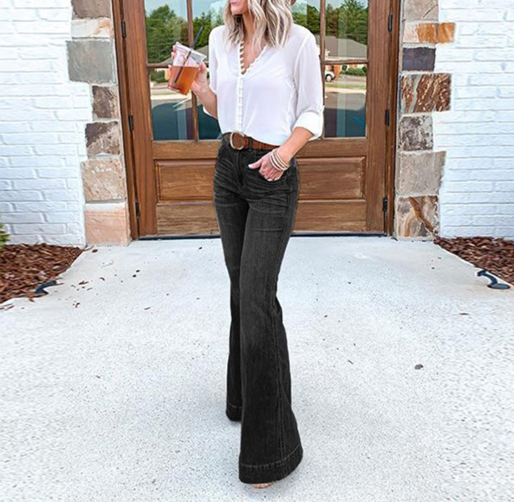 Damen Bootcut Jeans mit hohem Bund und eleganter Silhouette Echo Archiv
