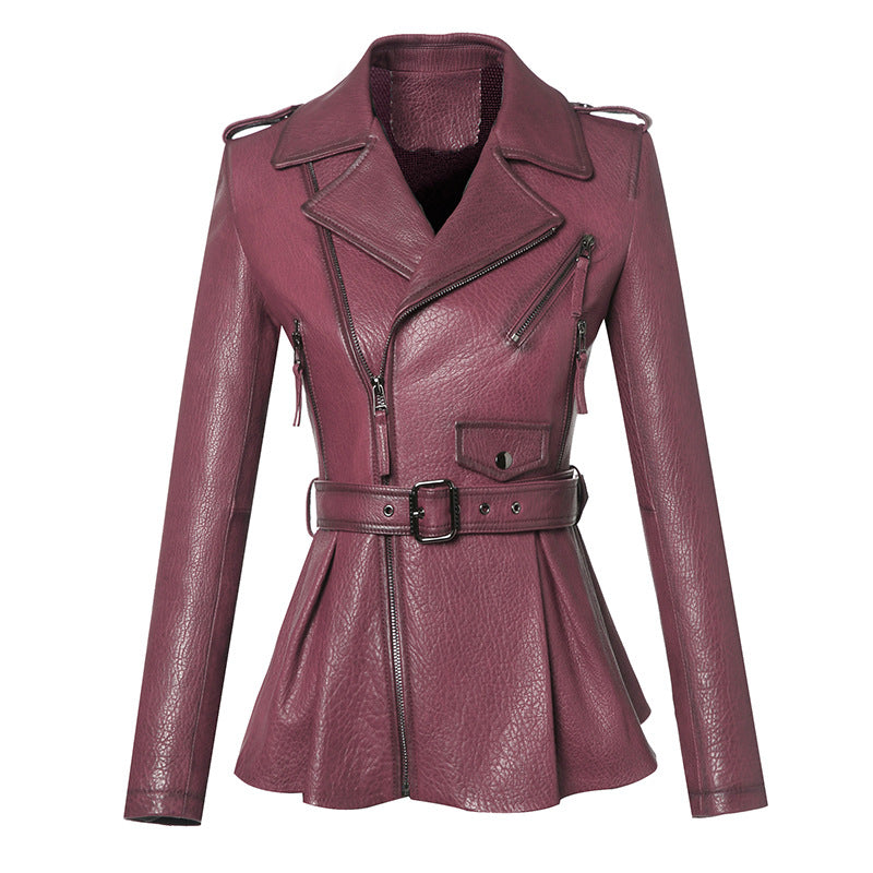 Damen Trendige Lederjacke Echo Archiv