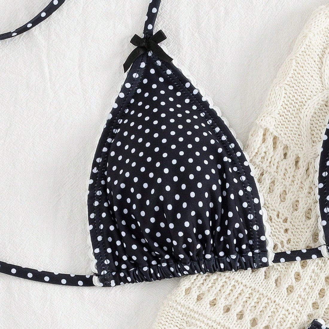 Damen Triangel-Bikini-Set mit verspielten Punkten – Maréssa