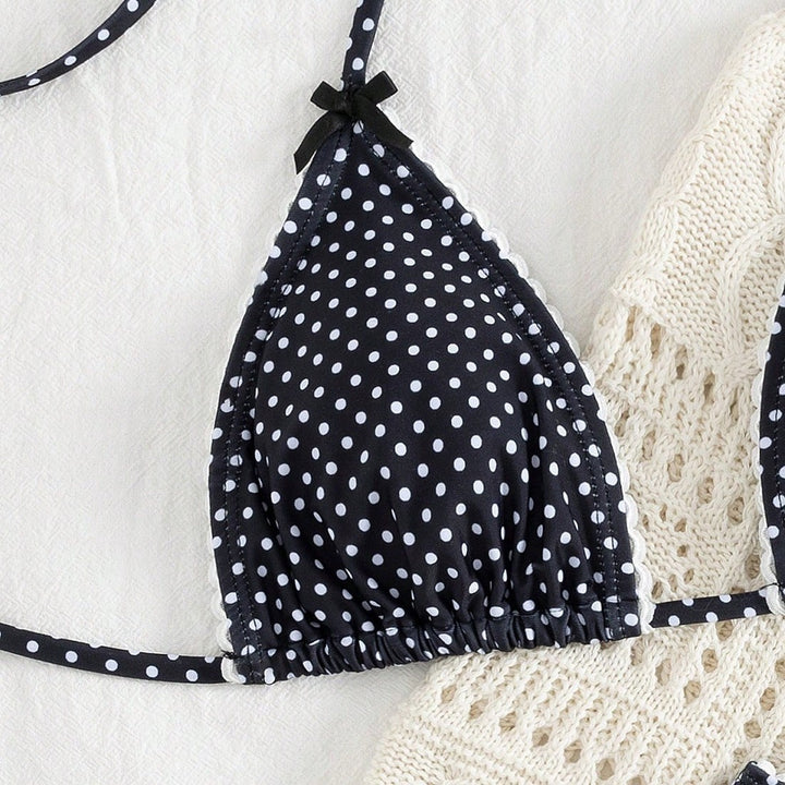 Damen Triangel-Bikini-Set mit verspielten Punkten Echo Archiv