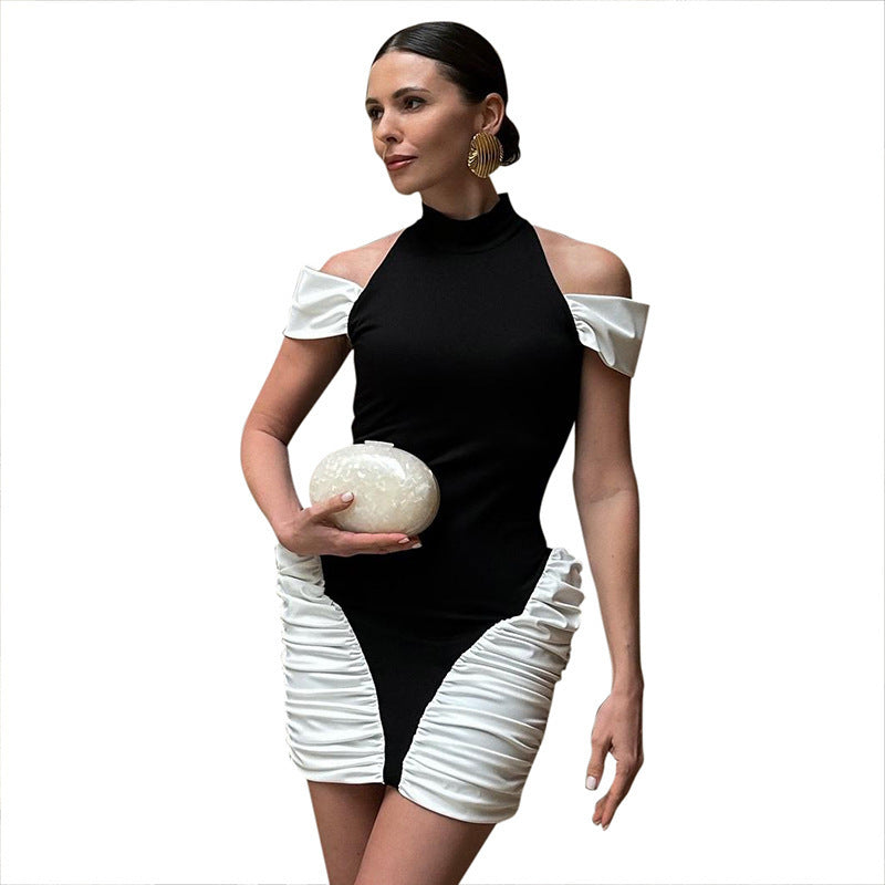 Damen Figurumspielendes Kleid mit durchgehendem Rüschendesign Echo Archiv