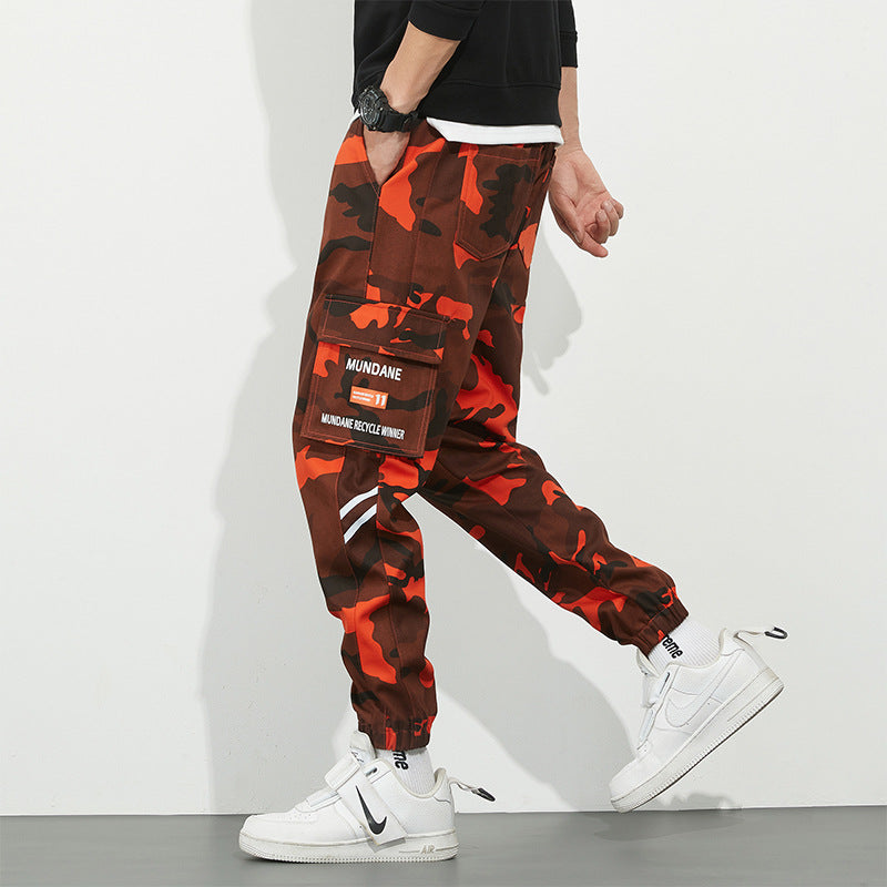 Herren Urbanes Camouflage-Jogger mit Utility-Taschen und elastischem Knöchelsaum Echo Archiv