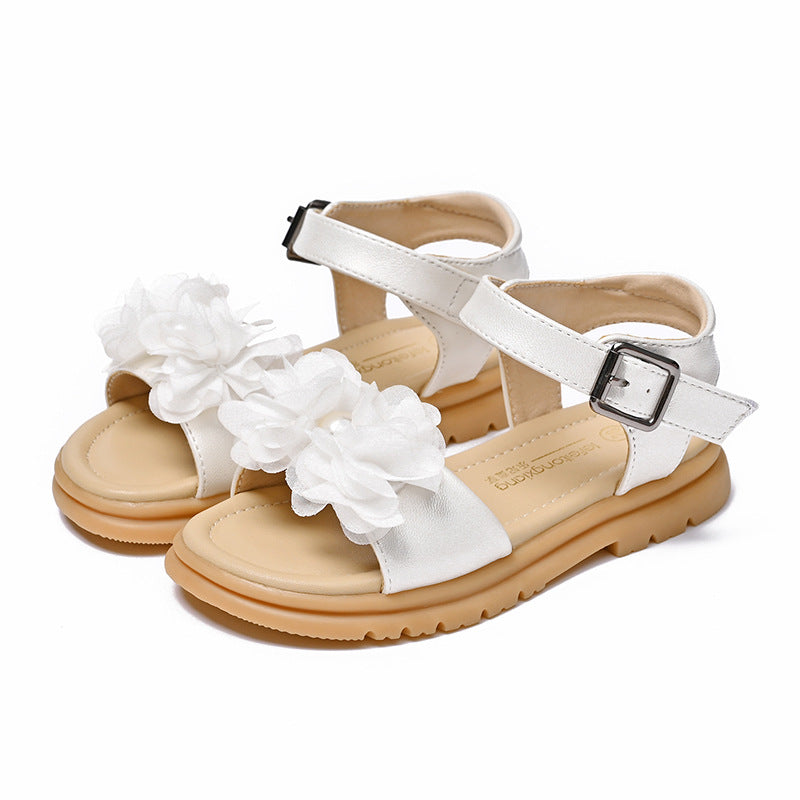 Mädchen Sommerliche Sandalen mit floralen Applikationen Echo Archiv