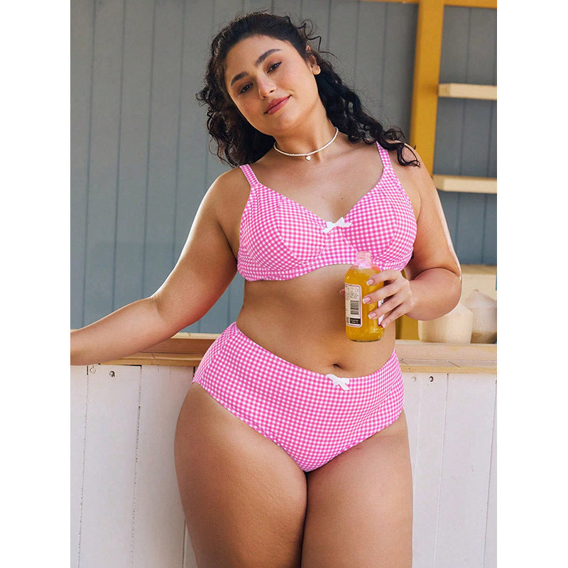Damen Hochtaillierter Bikini mit gepolstertem Oberteil Echo Archiv