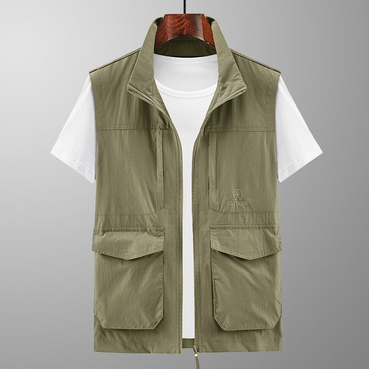 Herren Multifunktionale Outdoor-Weste mit praktischen Taschen Echo Archiv