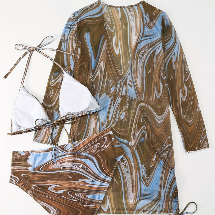 Damen Bikiniset mit elegantem Wickelkleid Echo Archiv