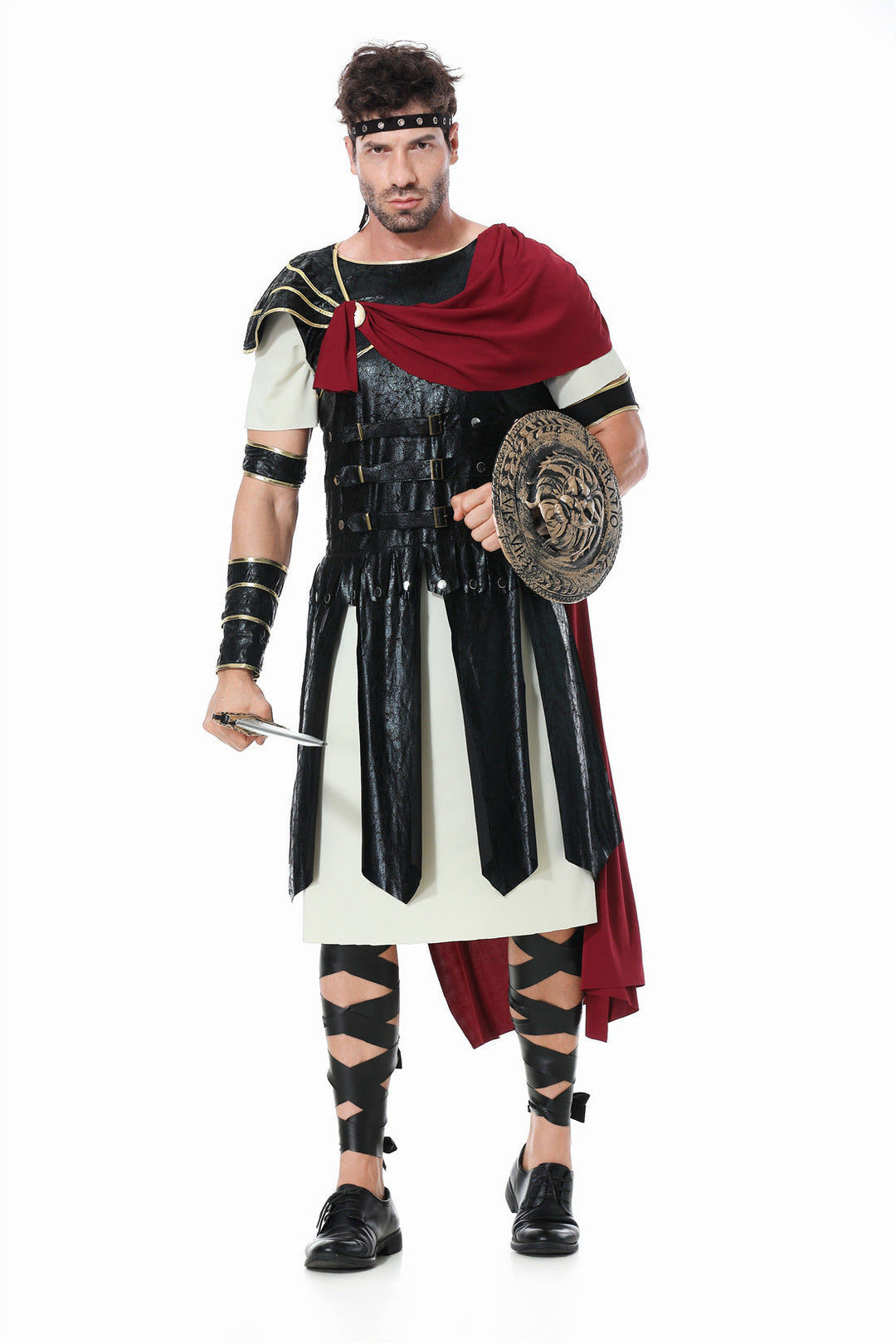 Mädchen Gladiatorinnenkostüm mit Umhang und Accessoires Echo Archiv