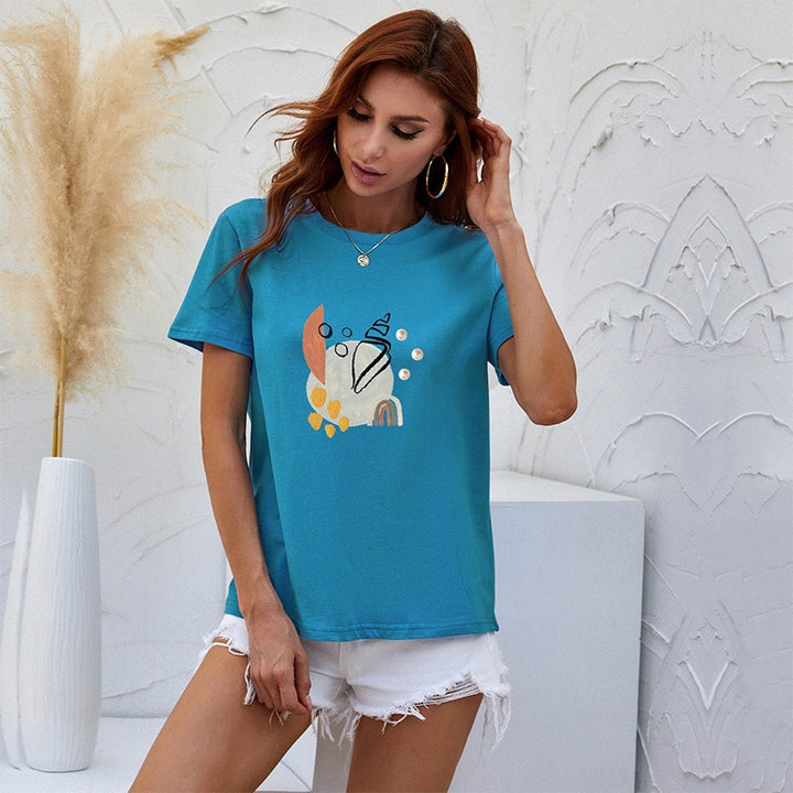 Damen Modernes T-Shirt mit Kunstmotiv Echo Archiv