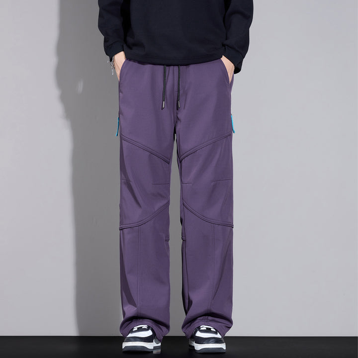 Herren Locker sitzende Cargo-Hose mit Tunnelzug, Knie-Panels und Multifachtaschen Echo Archiv
