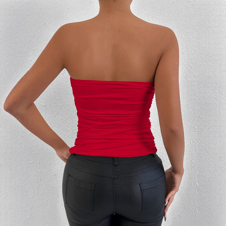 Damen Figurumspielendes Bandeau-Oberteil mit raffinierten Raffungselementen Echo Archiv