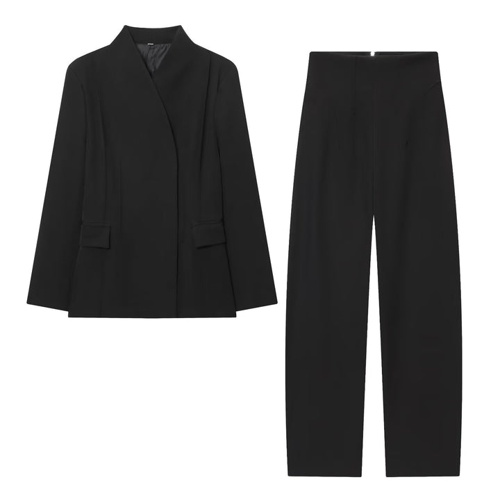 Damen Longblazer mit verdeckter Knopfleiste und Pattentaschen Echo Archiv