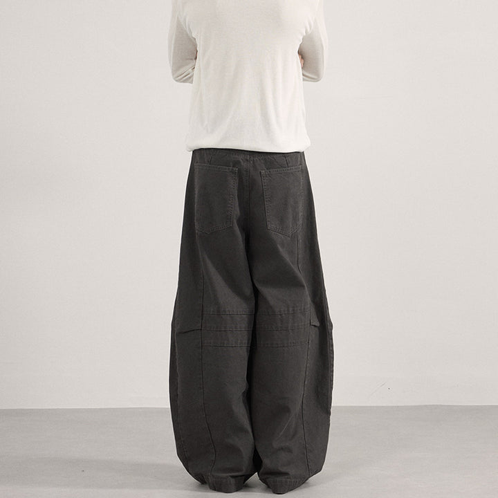 Herren Weite Paneel-Twill Palazzohose im Utility-Look Echo Archiv