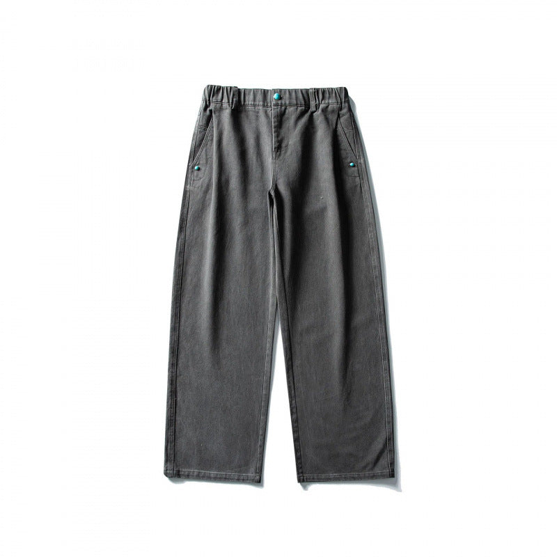 Damen Wide‑Leg Jeanshose aus robustem Denim mit elastischem Bund Echo Archiv