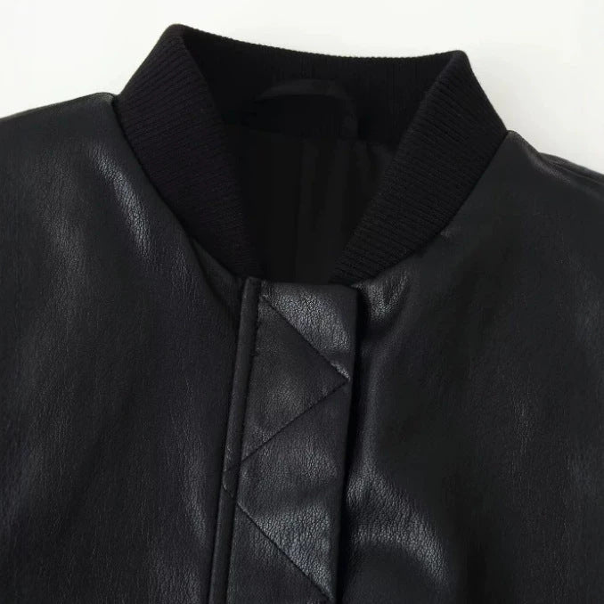 Damen Cropped Blousonjacke aus Webstoff mit Stehkragen, elastischem Saum und feinem Karo‑Design Echo Archiv