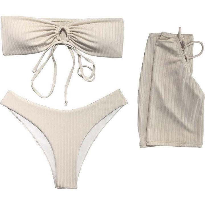 Damen Bandeau-Bikini mit Wickelrock Echo Archiv