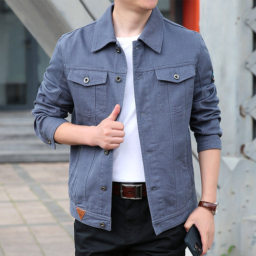 Herren Modische Jeanjacke Echo Archiv