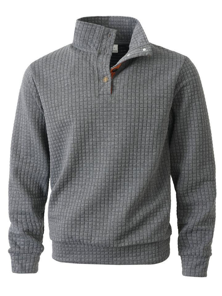 Herren stylischer Pullover mit modischem Stehkragen Echoarchiv