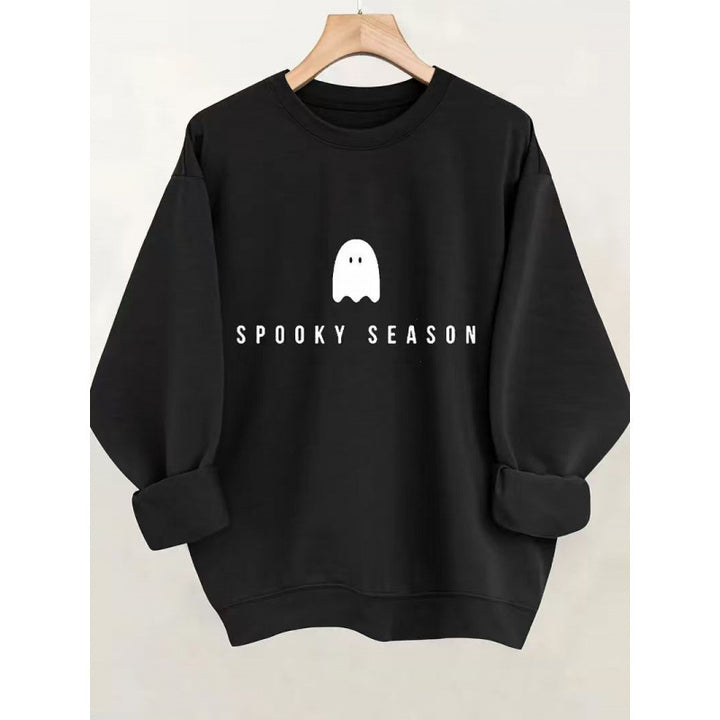 Unisex nan lässiges Halloween Sweatshirt mit Gespenst-Print und Oversize-Schnitt Echo Archiv