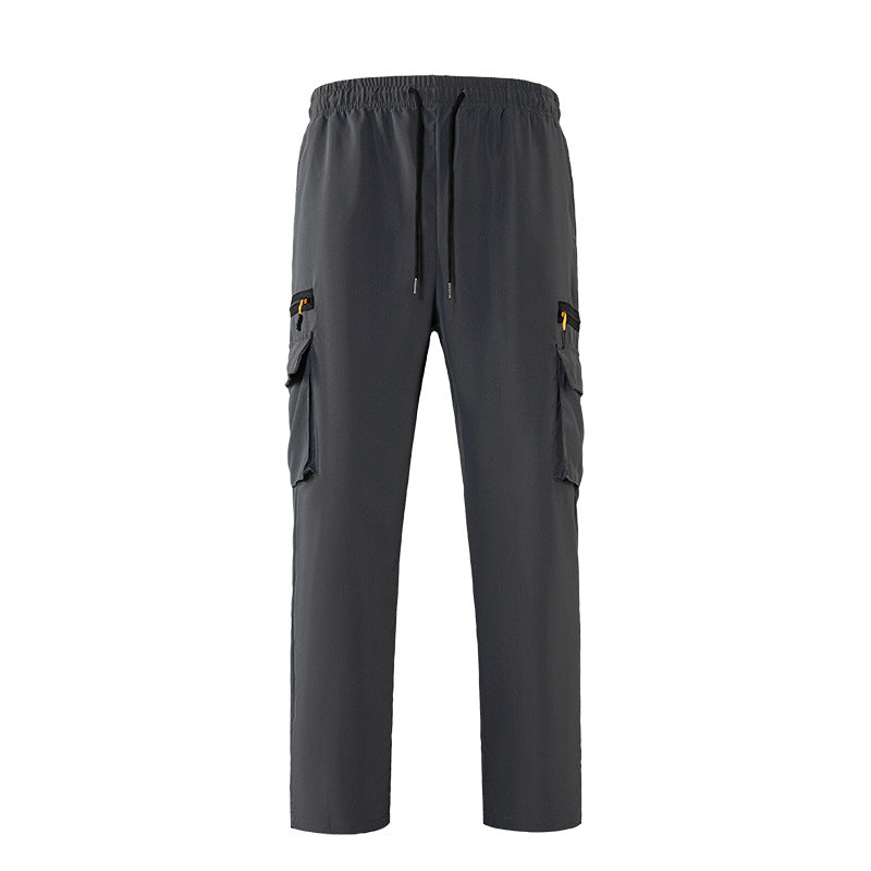 Herren Atmungsaktive Cargo-Loungehose mit Elastikbund, Kordelzug & Multifachtaschen Echo Archiv