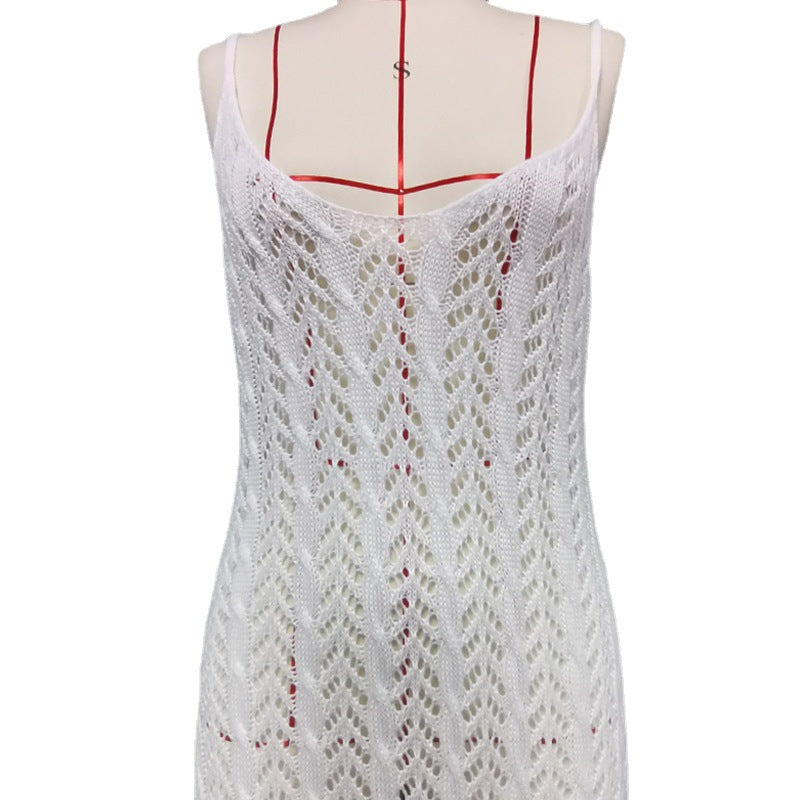 Damen eleganter und transparenter Häkel-Strandüberwurf Echo Archiv