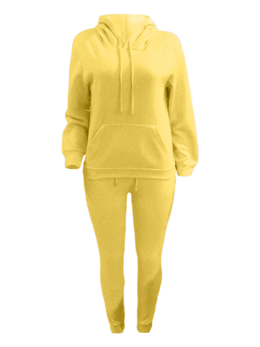 Herren sportliches Jogginganzug-Set mit Kapuzenpullover Kängurutasche und schmal zulaufender Jogginghose – Marzano