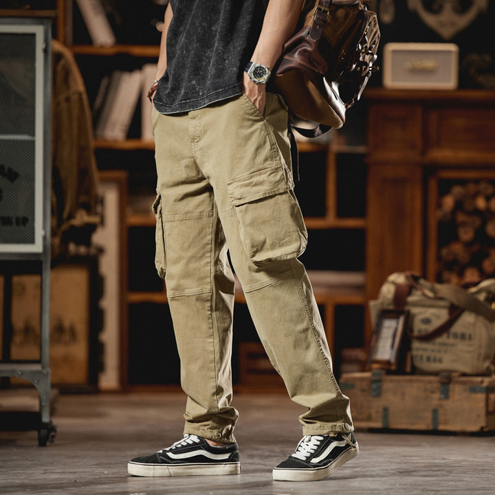 Herren Cargo-Hose im Utility-Look mit Knieabnähern und großen Klappentaschen Echo Archiv