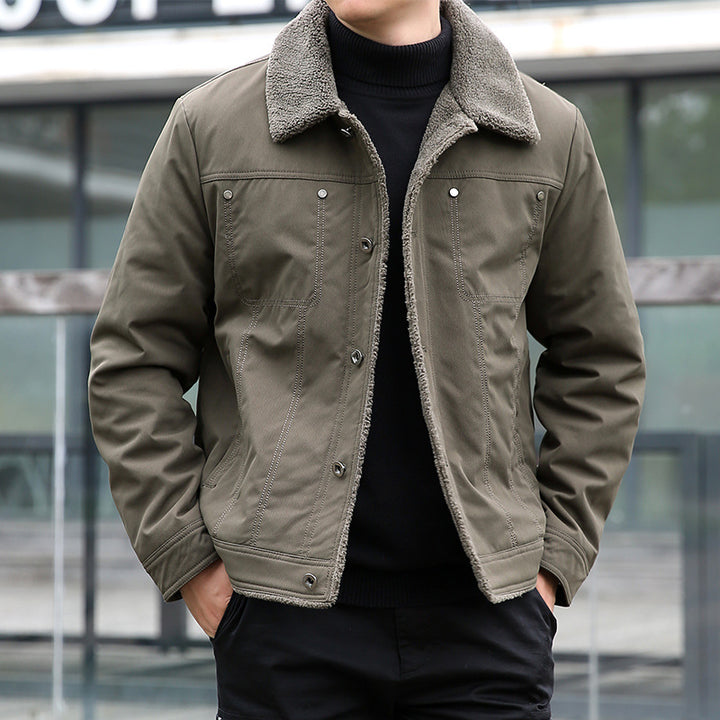 Herren Lässige Jacke mit Teddyfutter Echo Archiv