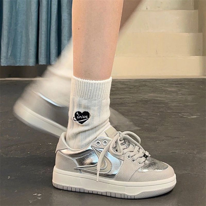 Damen Sportliche Sneakers mit reflektierendem Obermaterial und gepolsterter Innensohle Echo Archiv