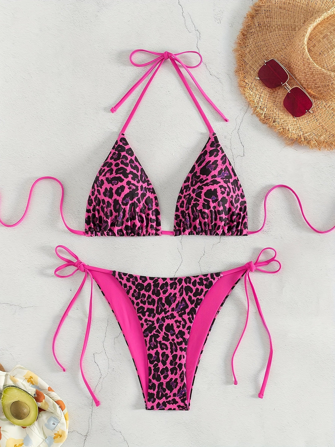 Damen Triangel-Bikini mit verstellbaren Trägern Echo Archiv
