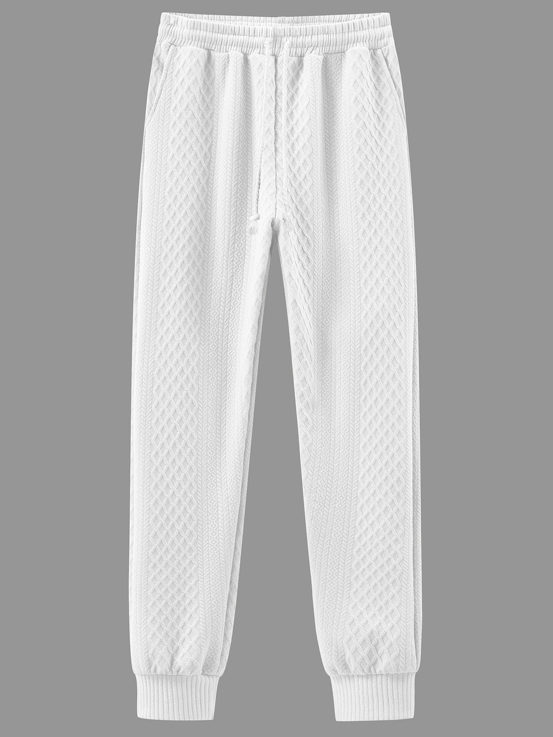 Herren bequeme Sweatpants mit innovativem Strukturdesign und verstellbarem Bund Echoarchiv